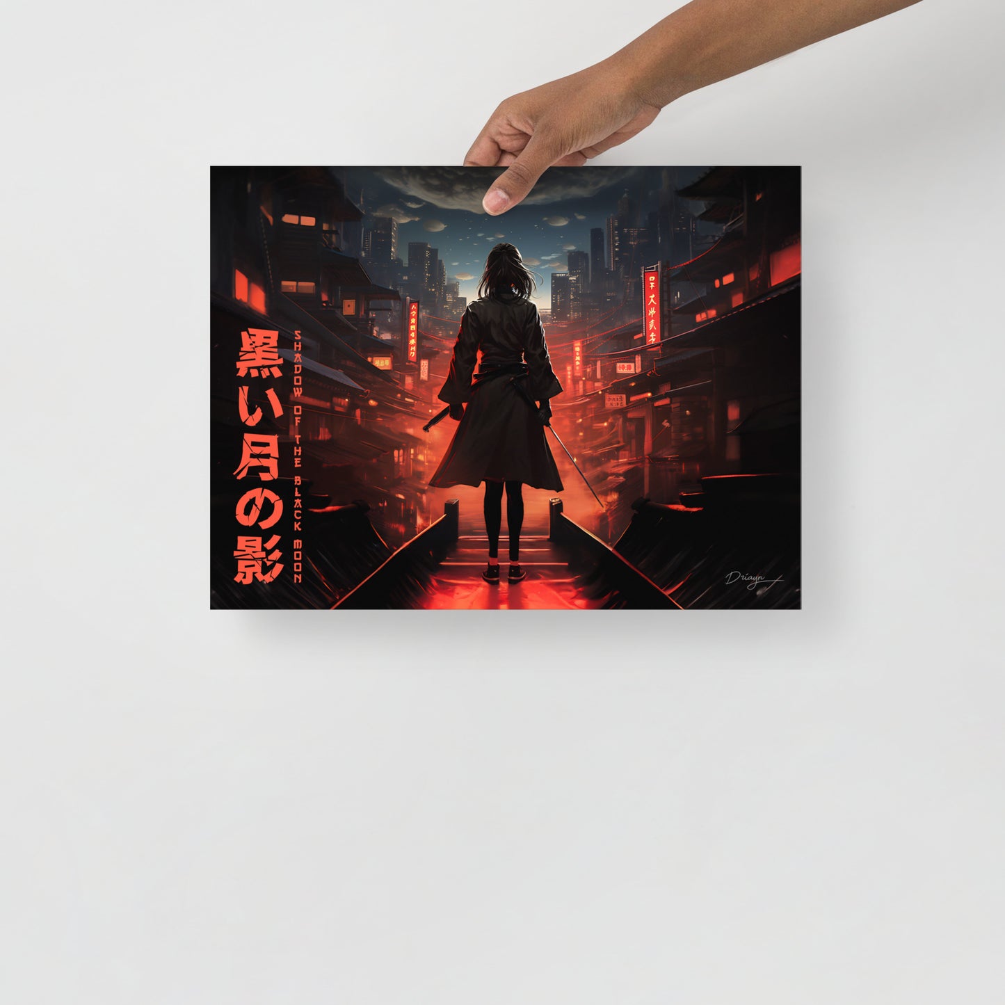 Shadow of the Black Moon [Katana Edit] - Matte paper poster (Landscape version)