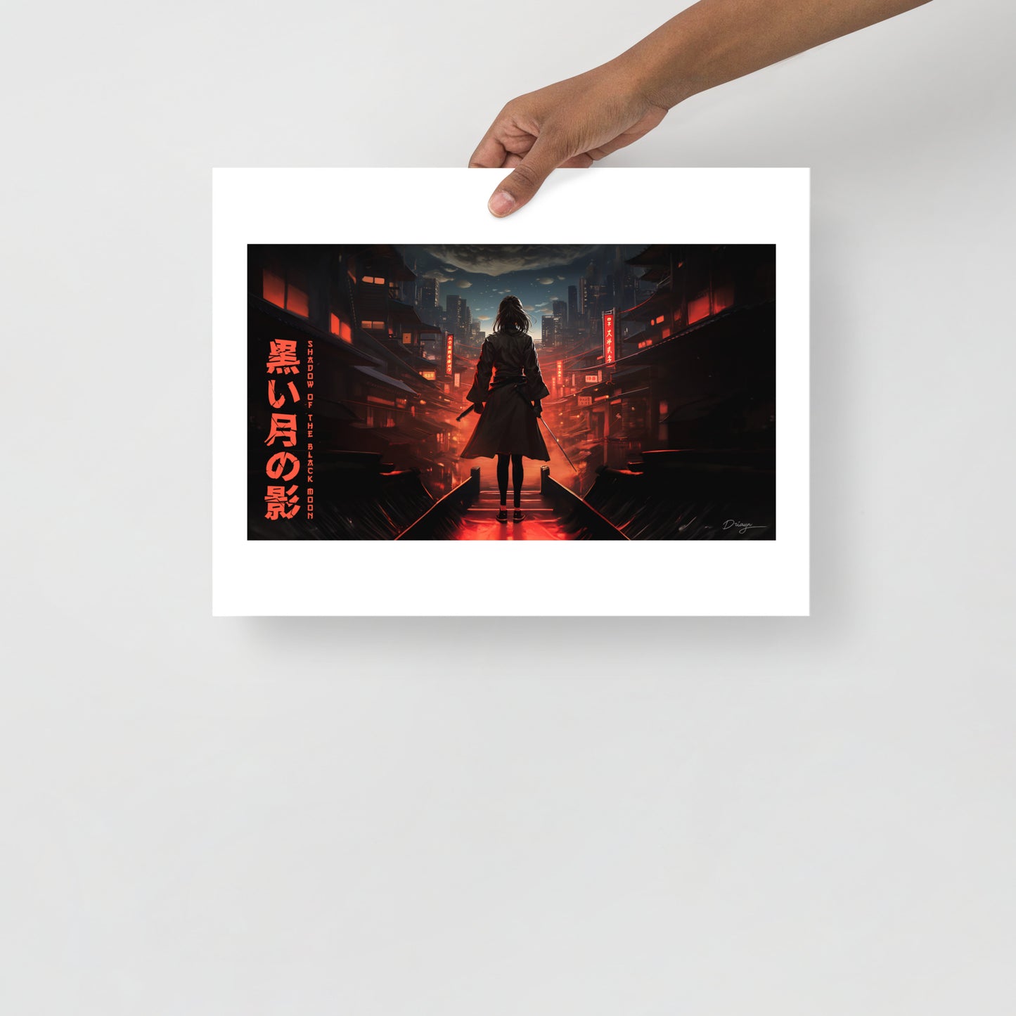 Shadow of the Black Moon [Katana Edit] - Matte paper poster (Landscape version - 16/9 format)