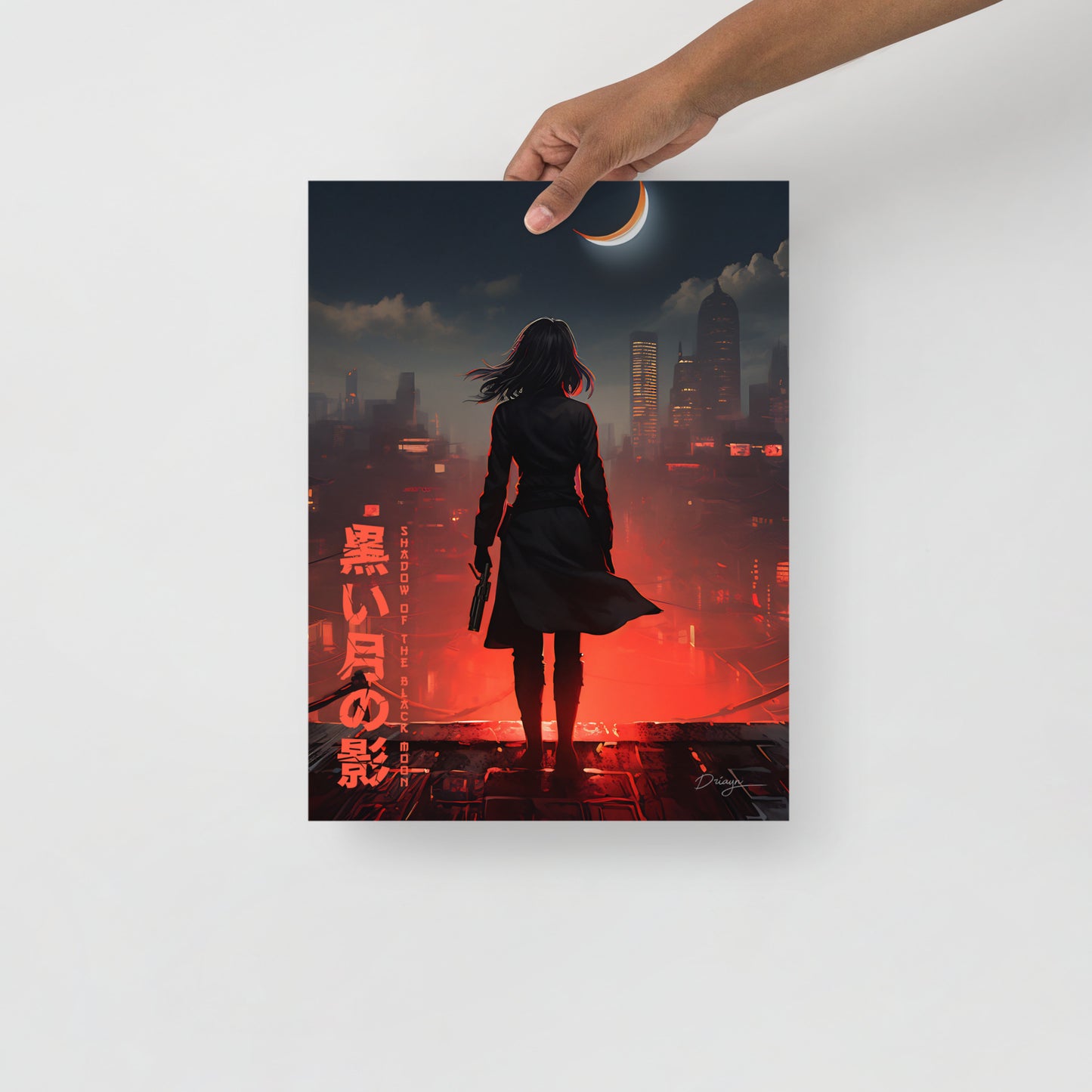 Shadow of the Black Moon [Blaster Edit] - Matte paper poster (Portrait version)