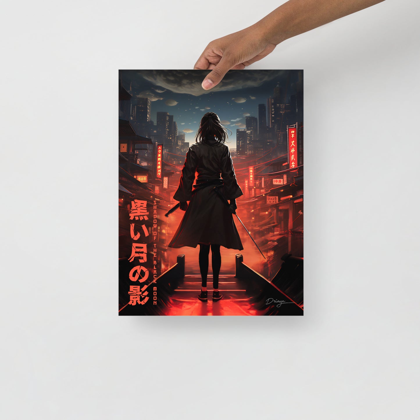 Shadow of the Black Moon [Katana Edit] - Matte paper poster (Portrait version)