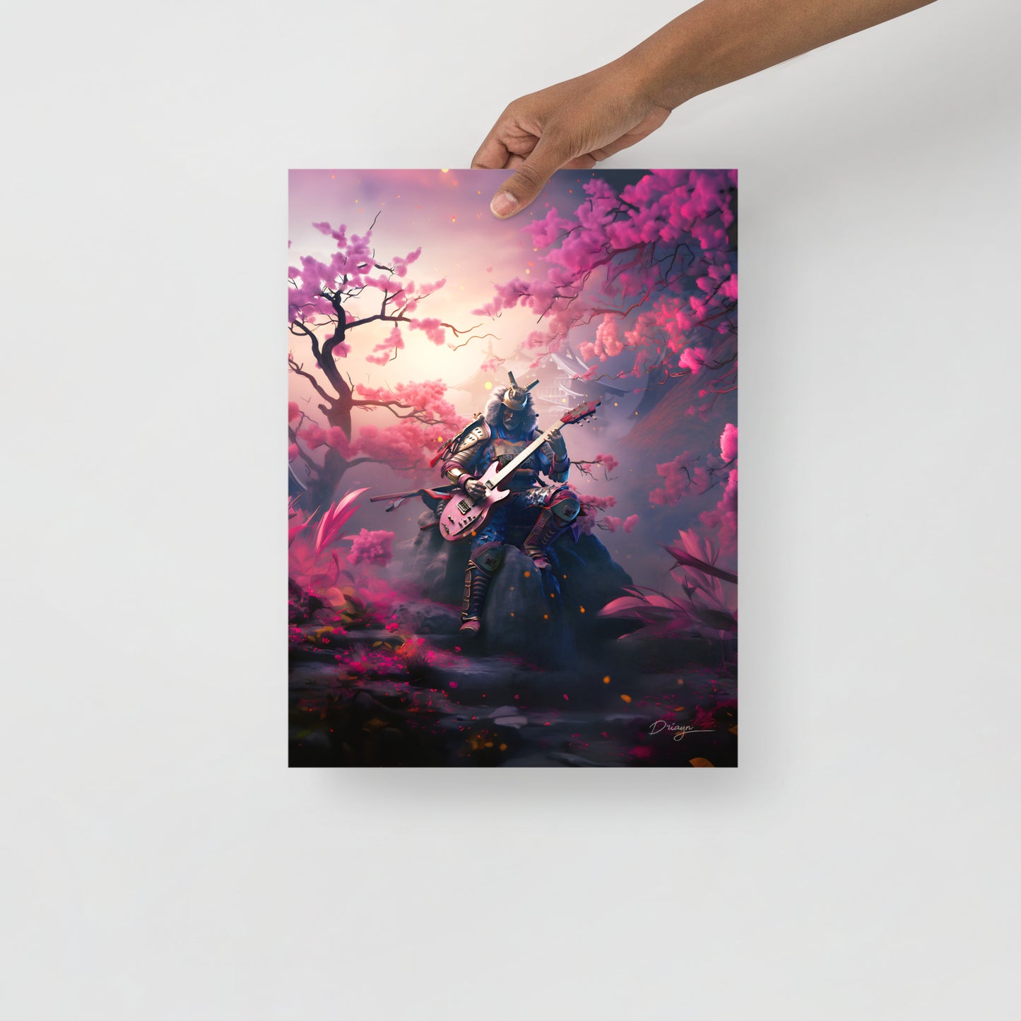 The Last Rock Samurai - Matte paper poster (Portrait version)