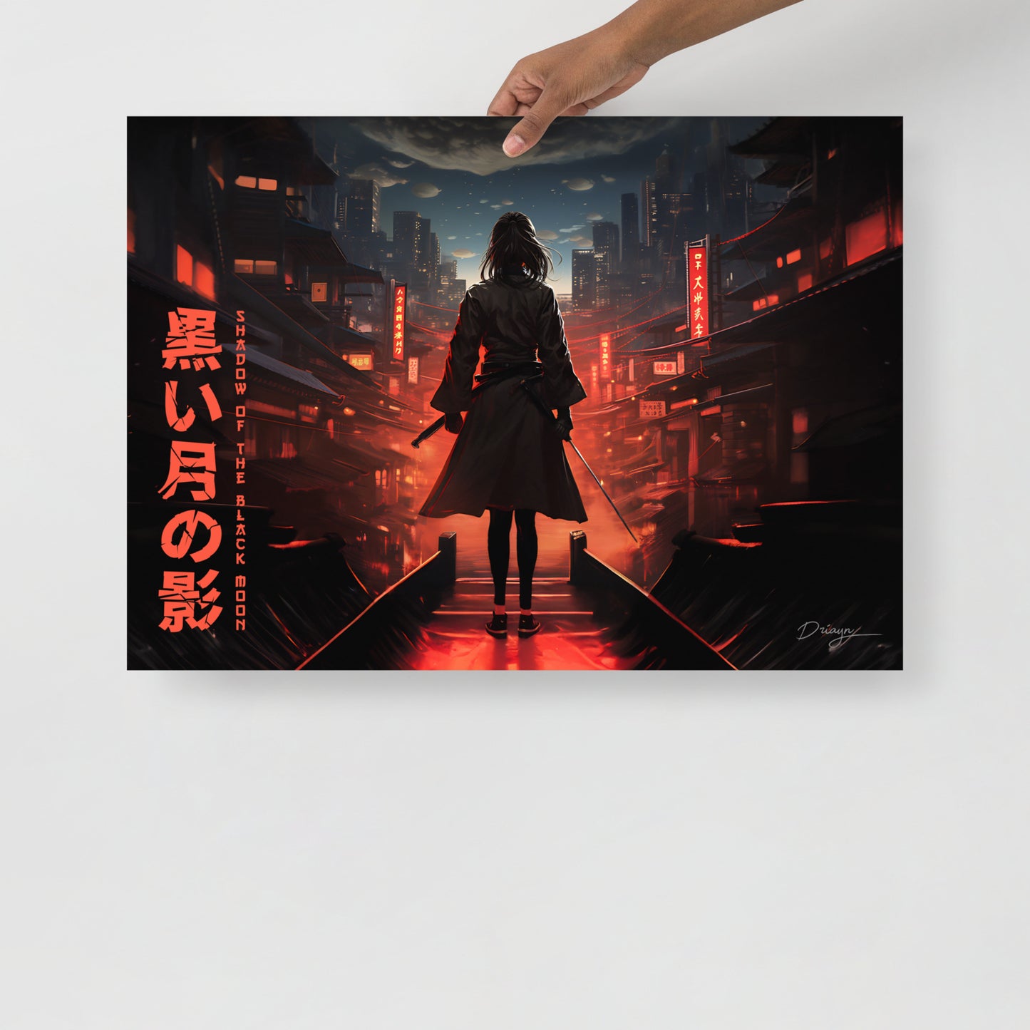 Shadow of the Black Moon [Katana Edit] - Matte paper poster (Landscape version)