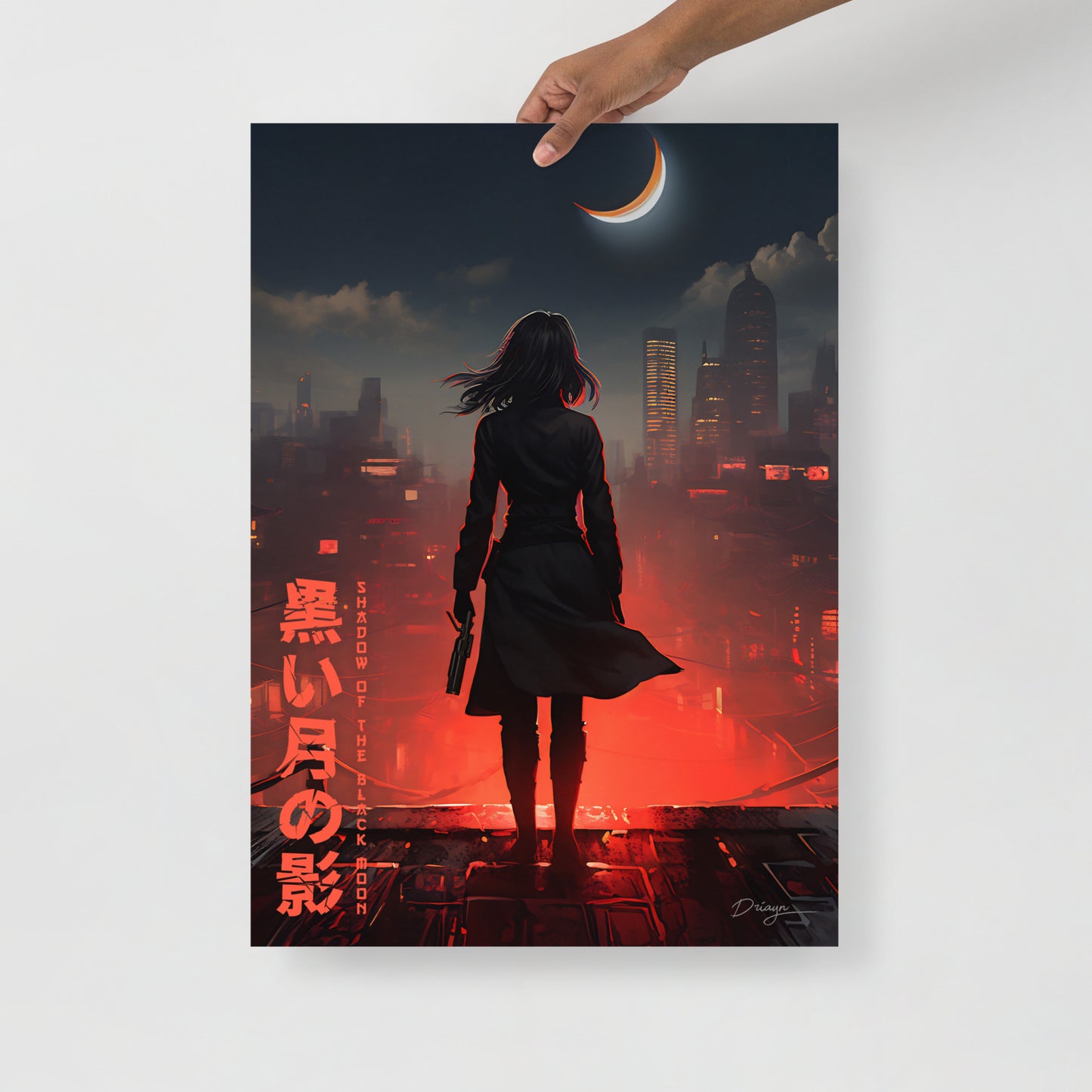 Shadow of the Black Moon [Blaster Edit] - Matte paper poster (Portrait version)