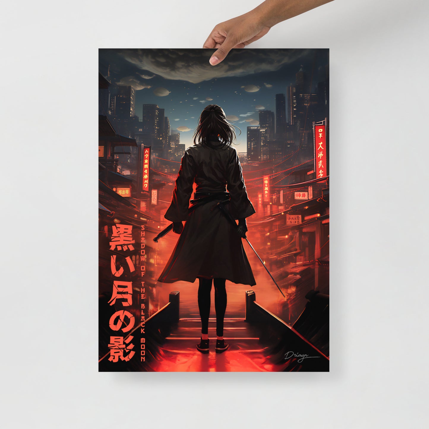 Shadow of the Black Moon [Katana Edit] - Matte paper poster (Portrait version)