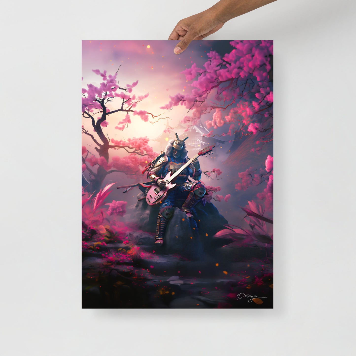 The Last Rock Samurai - Matte paper poster (Portrait version)