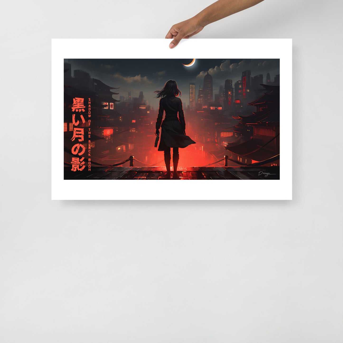 Shadow of the Black Moon [Blaster Edit] - Matte paper poster (Landscape version - 16/9 format)