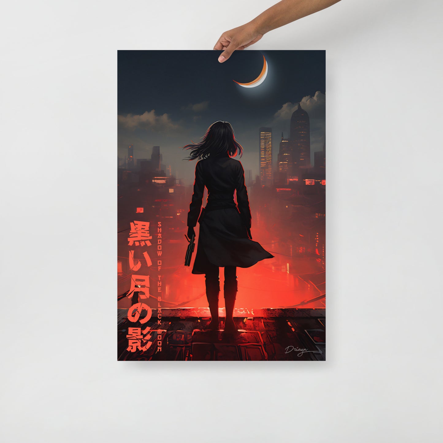 Shadow of the Black Moon [Blaster Edit] - Matte paper poster (Portrait version)