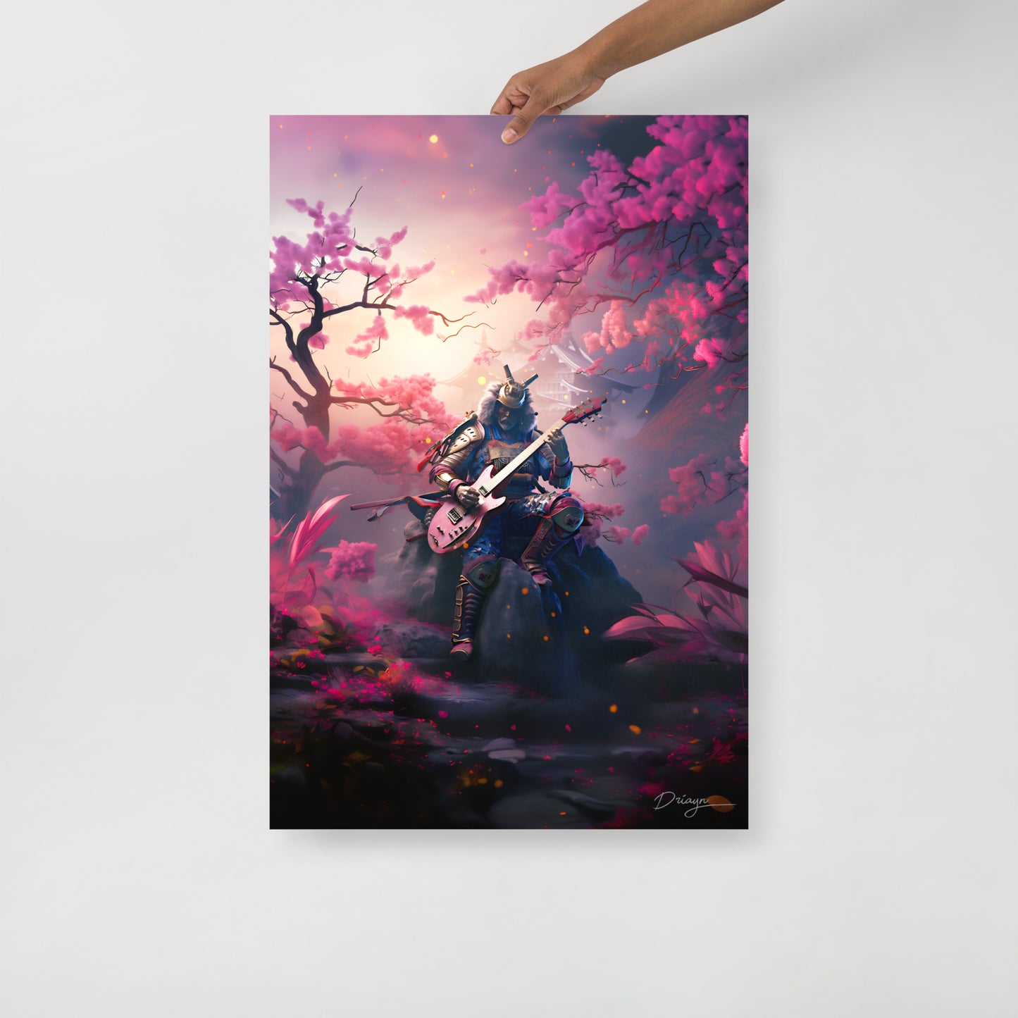 The Last Rock Samurai - Matte paper poster (Portrait version)