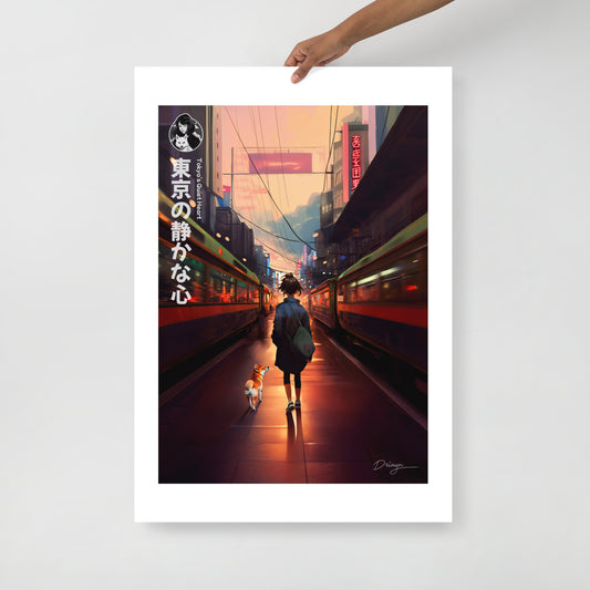 Tokyo's Quiet Heart - Matte paper poster (Portrait version)