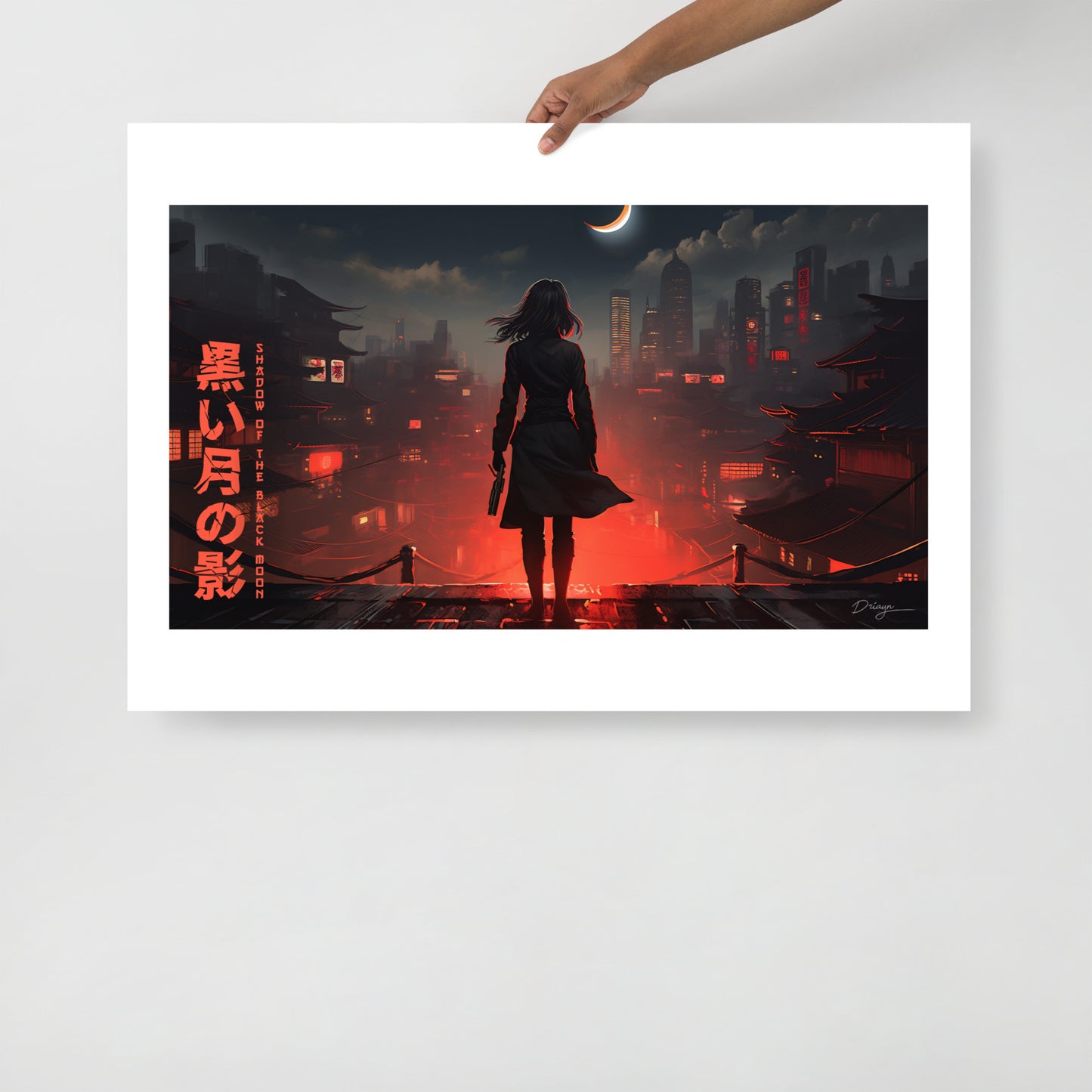 Shadow of the Black Moon [Blaster Edit] - Matte paper poster (Landscape version - 16/9 format)