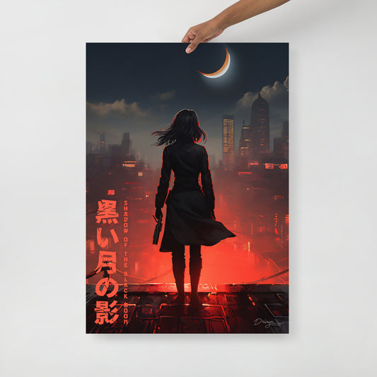 Shadow of the Black Moon [Blaster Edit] - Matte paper poster (Portrait version)