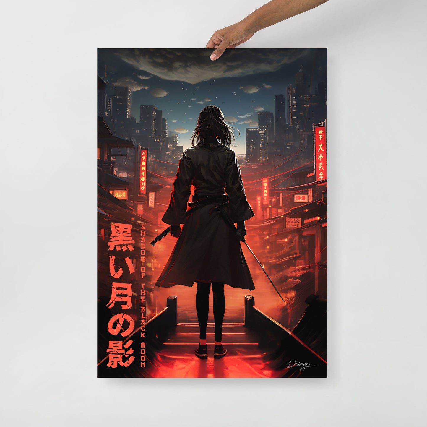 Shadow of the Black Moon [Katana Edit] - Matte paper poster (Portrait version)