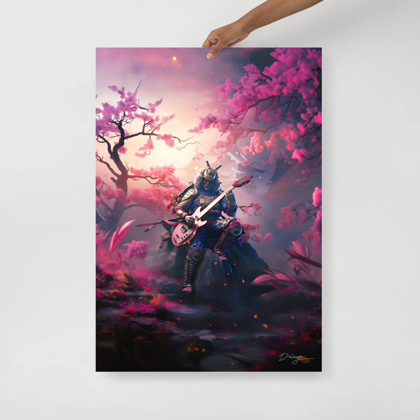 The Last Rock Samurai - Matte paper poster (Portrait version)