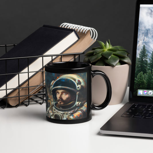 The New Explorers | Space Exploration Collection (Black Glossy Mug)